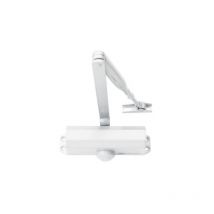 6100201 Cierrapuertas corredera Force 3, acero blanco - Bricard
