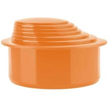 Karmat - Brick Colour Gutter Down Pipe Downpipe Downspout Reducer 110mm to Any Size Reduction