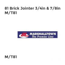 81 Brick Jointer 3/4in & 7/8in M/T81 - Marshalltown