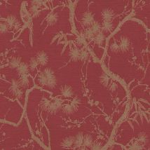 BRICOFLOR Papier peint Argent | Papier peint Fleuri, Oiseaux - 10,05 x 0,53 m