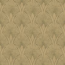 BRICOFLOR Papier peint Art déco | Papier peint beige | Papier peint chic | Papier peint séjour & salle à manger | Papier peint intissé vinyle - 10,05
