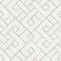 BRICOFLOR Papier peint Blanc | Papier peint Argent Bureau Couloir Cuisine Chambre (à coucher) Salon - 10,05 x 0,53 m