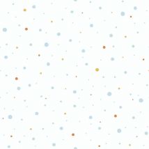 BRICOFLOR Papier peint Bleu | Papier peint Blanc Chambre d'enfant - 10,05 x 0,53 m