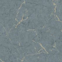 BRICOFLOR Papier peint Bleu - Papier peint Marbre - 10,05 x 0,53 m