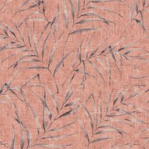 BRICOFLOR Papier peint feuille intissé & vinyle | Papier peint couleur saumon & gris | Papier peint moderne cuisine - 10,05 x 0,53 m
