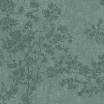 BRICOFLOR Papier peint feuille | Papier peint vert foncé | Papier peint intissé & vinyle | Papier peint chambre & salon - 10,05 x 0,53 m