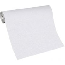 BRICOFLOR Papier Peint gaufré gris clair Papier Peint intissé gris clair pour salon, couloir & plus Tapisserie unie pour chambre à coucher