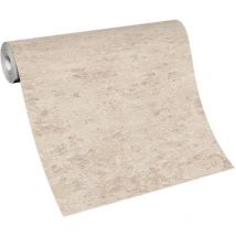 BRICOFLOR Papier Peint imitation brique et pierre beige Tapisserie intissée pour salon, chambre & plus Papier Peint effet pierre beige