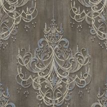 BRICOFLOR Papier peint Marron|Bleu Couloir Chambre (à coucher) Salon - 10,05 x 0,53 m