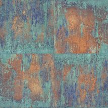 BRICOFLOR Papier peint moderne Papier peint tendance Tapisserie moderne Papier peint intissé Bleu Marron Gris - 10,05 x 0,53 m