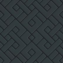 BRICOFLOR Papier peint Noir / Anthracite | Papier peint Argent Bureau Couloir Cuisine Chambre (à coucher) Salon - 10,05 x 0,53 m
