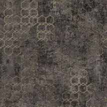 BRICOFLOR Papier peint noir et or | Papier peint géométrique | Papier peint design chic | Papier peint chambre & salon | Papier peint moderne - 10,05