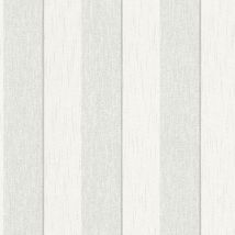 BRICOFLOR Papier peint rayures Papier peint intissé Gris Blanc - 10,05 x 0,53 m