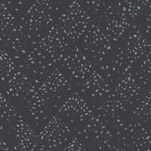 BRICOFLOR Papier peint terrazzo | Papier peint noir et argent | Papier peint terrazzo salle de bain & cuisine | Papier peint moderne design - 10,05 x