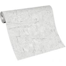 BRICOFLOR Papier Peint trompe l'oeil crème Papier Peint intissé effet béton crème Tapisserie imitation béton pour bureau, salon & plus