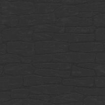 BRICOFLOR Papier peint uni Papier peint intissé Noir - Papier peint Uni - 10,05 x 0,53 m