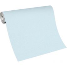 BRICOFLOR Papier Peint uni turquoise Tapisserie intissée pour chambre à coucher, couloir & plus Papier Peint gaufré bleu turquoise