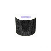Cuerda trenz. 08MM nyl neg mate HYC 100 mt