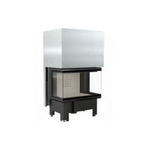 Kratki - bricosol Chimenea de leña de acero nbc 800/400 10 kW ø 200 puerta elevable