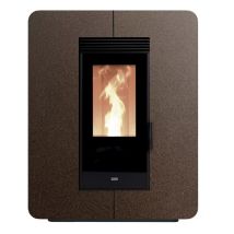 Klover - bricosol estufa de pellet modelo astra multi-air steel color bronce