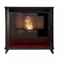 Klover - bricosol estufa de pellet modelo lady multi-air Color Burdeos