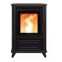 Klover - bricosol estufa de pellet modelo miss air negro mate