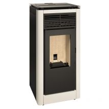 Ferlux - bricosol estufa de pellets estela 12 blanco perla de