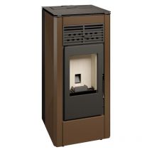 Ferlux - bricosol estufa de pellets natalia 10 marron vintage de