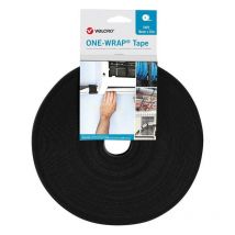 Velcro - Cinta adhesiva de One-Wrap 13 mm x 25m. negro