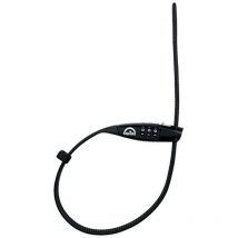 Brida de acero con combinacion, negra, 450 mm