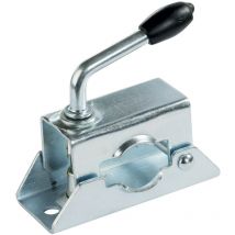 Autobest - Bride acier pour fixation roue jockey, diam. 48 mm, avec poignée de blocage