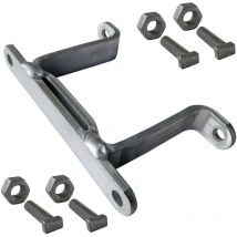 Signaletique.biz France - Bride de fixation pour poteau Bride simple ou double avec boulonnerie. Système de fixation pour panneaux - 80 x 80 mm