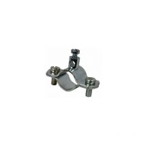 Bride de mise à la terre 1/2'' diamètre -tube 21 mm nickelé, chromaté