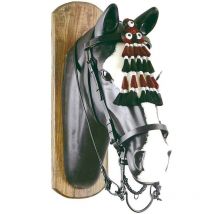 Noir - Bridon Vaquera complet avec rênes et chauffe crin de cheval