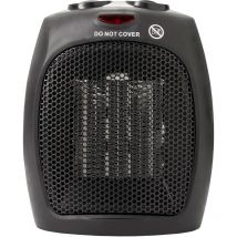HT1128 Chauffage Céramique Portable ptc, 2 Niveaux de Puissance, Thermostat,Froid/Chaud 1500W Noir - Briebe