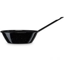Briebe - Levante Poêle Friteuse Induction 18 cm Acier Émaillé, Poêle Profonde 0,9L Feu, Gaz, Four Noir