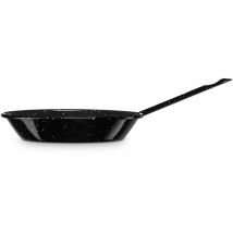 Briebe - Levante Sartén Inducción 30 cm Acero Esmaltado, 4,6 l Apta para Vitrocerámica, Fuego, Gas, Horno Negro