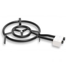 Briebe - MOD500 Brûleur à Gaz, Double Anneau à Paella 50cm pour Poêles à Paella de 42 à 70 cm ø Noir