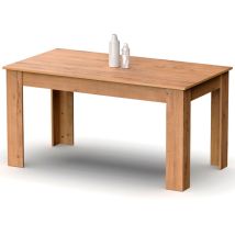Briebe - Opal Mesa Comedor Madera, Salón o Cocina para 4 - 6 Personas 77x140x80 cm, Muebles Diseño Moderno Madera