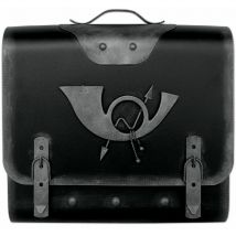 Briefkasten Alter Schulranzen mit Posthorn PH3, 40 x 40 x 9 cm, silber