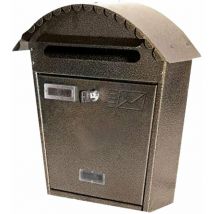 Briefkasten Bronze pulverbeschichtet h 37 cm Wandmontage