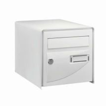 Briefkasten Probat Weiß Doppelseitig Decayeux Schlüsselcode 7 - 125981