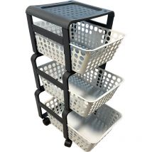 Brieftasche Trolley 29x41xh75 cm aus der Küche mit 3 Schubladen in Harzmodula