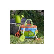 Briers - Kids Childrens Gardening Tool Bag Rake Fork Trowel Watering Can Set