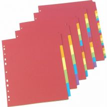 Bright A4 10-Part Divider Asstd. a - JET