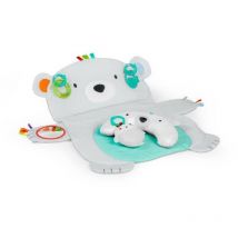 Bright Starts - Tapis deveil Ours Polaire Tummy Time Prop + Play - Multicolore