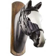 Briglia da Horse Ball in biothane con redini in gomma: cob, Nero