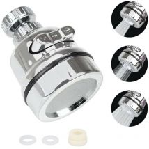 Brigros Eco Getto - Miscelatore Multifunzione, Lavello Rubinetto Gorgogliatore, Aeratore Rubinetto 360° a Risparmio Idrico