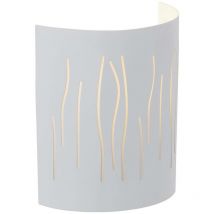 Lampe Kinley Wandhalbschale weiß 1x A60, E27, 40W, geeignet für Normallampen (nicht enthalten) Für LED-Leuchtmittel geeignet - Brilliant