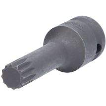 Brilliant Tools – 1/2" Kraft-Bit-Stecknuss XZN M14 – 78 mm – Chrom-Molybdän-Stahl – 130 g